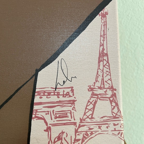 Oliver Gal art piece. PARIS CHANEL. 16X16 canvas - Picture 6 of 6